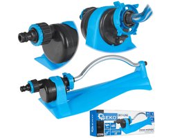 GEKO Instelbare oscillerende sproeier - 15 mondstukken - Duurzaam kunststof - Precieze irrigatie