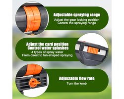 Lawn Sprinkler voor Tuin Irrigatie - 16 Nozzles - 4 Modes - Automatische Swing Sprinkler voor Irrigatie - Gras en Oppervlakken - Irrigatiesysteem - Tuinsproeier