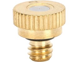 Messing vernevelingsnozzles 10 stuks, laagdruk sproeikop voor vernevelingssysteem buitenshuis met 0.2mm tapwater.