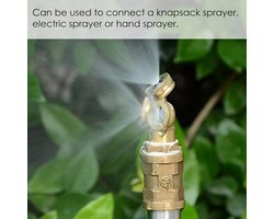 MK Stoer - 10-pack messing sproeikoppen 3-gats voor tuinen, kassen en landschapsarchitectuur