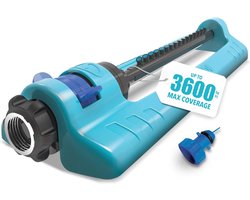 Oscillerende Sproeier met Verstelbare Sproeikop - 3600 m² Dekking en Sterke Basis