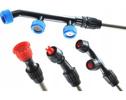 Sproeierkoppenset van 4 met adapter