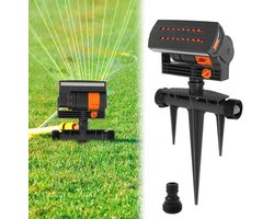 Vierkante sproeier met 16 gaten voor gazonbesproeiing – 90 m² oppervlakte met automatische rotatie