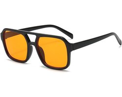 1 Gafas De Sol Retro, vintage uniseks dames en heren, UV400-bescherming, plastic frame, licht en opvouwbaar, voor dagelijks gebruik, reizen, strand, feest