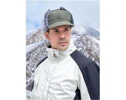 Allecto Plus - Unisex Winter Baseballcap met Oorbeschermers - Gevoerde Heren Muts - Golf Cap - Windbescherming met Klep - Pilootstijl - Dikke Wintermuts