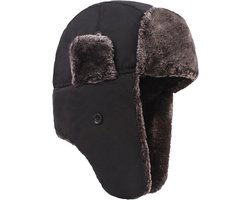 Allecto Plus - Wintermuts voor dames en heren, winddichte Ushanka-hoed met oorbescherming