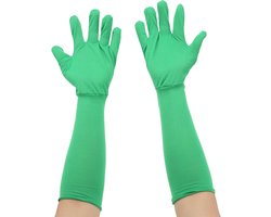 Allecto- Universele Chromakey Groene Handschoenen - Fotografie - Onzichtbaarheidseffect - Green Screen - Video Editing - Past op Alle Modellen - Groen Universele Chromakey Green Screen Handschoenen voor Fotografie en Video's.