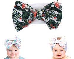 Baby Haarbandje met Strik - Haarspeldje – Meisjes – Baby Strikje – Haarband – Baby Kleding – Baby Mutsje – Hoofdband Baby – 1 Per Verpakking – Verschillende Designs