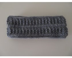 Baby / Kinder Haarband -  haarband - winter - 0-2 maanden - blauw - ( handgemaakte Sweet Baby Bedstraw )