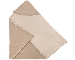 Bamboom 4-seizoenen Omslagdoek - 75 x 75 cm - Kasjmiermix en Teddy - Light Chocolate Melange