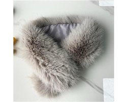 Capuchon Capuchon Bont Kraag Capuchon Nepbont Stola Kunstbont Sjaal Fauxbontkraag voor Vrouwen Mannen Winterjas Trui Donsjassen Winddichte Jassen Cape