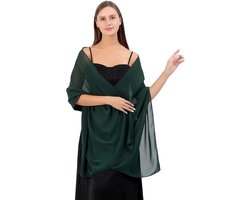 Chiffon stola sjaal voor bruidsjurken avondjurken dagelijkse kleding in verschillende kleuren sjaals & doeken voor dames, A0414, 78.7 x 27.6 Inch