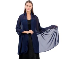 Cosensi - Chiffon Sjaal voor Vrouwen | Bruidsjurk Accessoire | Feestelijke Sjaal | Avondsjaal | 70cm x 200cm