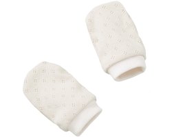 Cottonbaby krabwantjes - ajour ecru - rekbaar - newborn