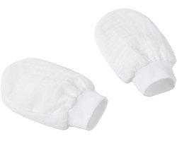 Cottonbaby krabwantjes - Cottonsoft - wit - newborn