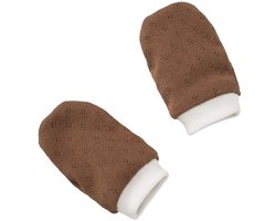 Cottonbaby krabwantjes - espresso - rekbaar - newborn