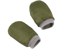 Cottonbaby krabwantjes - kakigroen - rekbare tricot - newborn