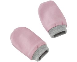 Cottonbaby krabwantjes - rekbare tricot - uni oudroze - newborn