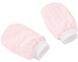 Cottonbaby krabwantjes - soft pink - new born