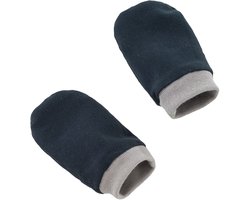 Cottonbaby krabwantjes - uni marine - rekbare tricot - newborn