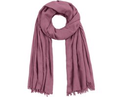 Damessjaal, 190 x 90 cm lange foulard, franjesrand, zomer en herfst, kust, veelzijdige zachte halsdoek, 100% bamboe