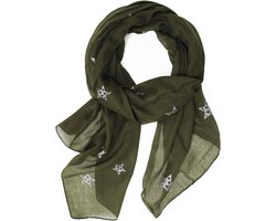 Damessjaal halsdoek ronde sjaal buis sjaal stola voor lente zomer het hele jaar door