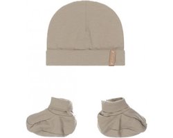 Dirkje-Baby Jongens Muts en slofjes-Sage