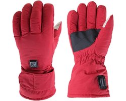 Elektrische Thermische Handschoenen - Winterhandschoenen - Oplaadbaar - Rood - Verwarmd - 2.600mAh - Heren Dames - Touchscreen - Waterdicht - Geschikt voor Winter - Rood Model - 3 Verwarmingsniveaus - Outdoor Handschoenen met Batterij