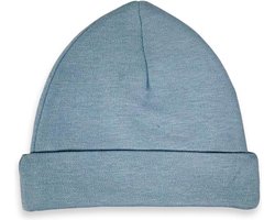 Funnies baby-mutsje - 50/56 - Grijs/blauw