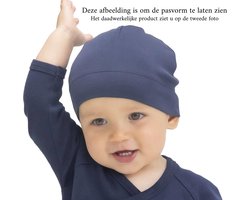 I love mama baby muts - 0-9 maanden - Babyblauw - Newborn - kraamcadeau - kraamcadeau jongen - Winter - baby cadeau jongen - mama