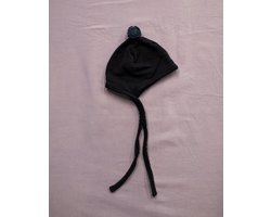 JETPAQ #wasbarewol - Strikmutsje - Dark Blue - 0-3 maanden