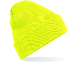Jumada's - Beanie - Muts - Wintermuts - Winter accessoire - Koud hoofd - Neon geel