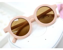 Kinder Zonnebril - Bril - Kind - Baby | Licht Roze | Vintage – Rond – Retro | Vanaf 2 jaar - 6 jaar | UV beschermend | Kinderzonnebril – Zonnebrillen | DH Collection