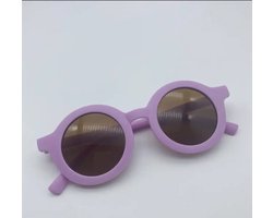 Kinder Zonnebril - Bril - Kind - Baby - Lila / Paars – Vanaf 2 jaar - 6 jaar | UV beschermend - Opklapbaar | Kinderzonnebril – Zonnebrillen | DH Collection