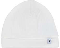 Klein Baby-Muts Rib-Natuurlijk wit