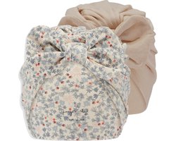 Konges Slojd Bambi turban baby Rose Hip Blue/Brazilian Sand