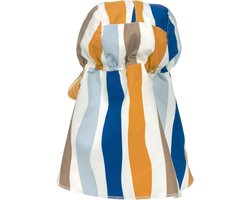 Lässig SPF Zonnehoedje met klep Waves Blue/Nature