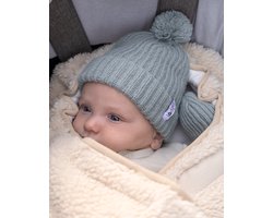 Lodger - Babymutsje van Merino Wol – 3-6 maanden - Zacht & Anti-Allergisch