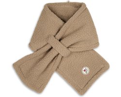 Lodger - Beige kindersjaal - Winter - Teddy - Fleece - Handige doorsteeklus