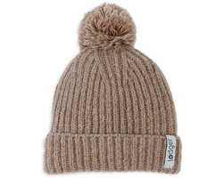 Lodger - Mutsje wol - Bruin - 6-12 maanden - Merino wol - kriebelt niet