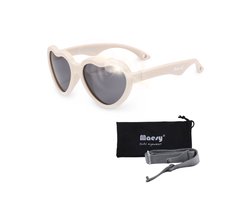 Maesy Baby Zonnebril Maes - 0 t/m 2 Jaar - Elastiek - Flexibel - UV400 Bescherming - Zonnebril Kind - Beige Ecru