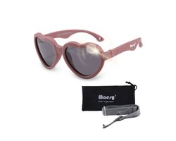 Maesy Baby Zonnebril Maes - 0 t/m 2 Jaar - Elastiek - Flexibel - UV400 Bescherming - Zonnebril Kind Hart - Paars