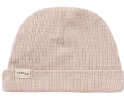 MarMar Copenhagen - Aiko Wol Pointelle Muts - Soft Beige - 0M (44)