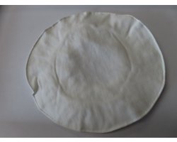 Muts - Meisjes - Baret - Wit - Effen - 3 maand 62