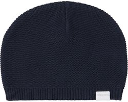 Noppies Unisex Kindermuts gebreid Zola - Navy - Maat 0M-3M