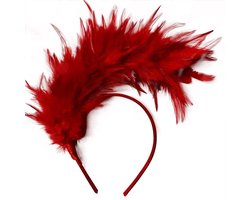 Roaring Twenties Hoofdband met Veren - Gatsby Stijl Accessoire voor Feest en Carnaval
