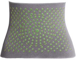rugwarmer, taillewarmer, nierwarmer, thermo niergordel, buikbanden, beschermer, gordel, buikwarmer, warmtebescherming voor dames, heren en kinderen (grijs)
