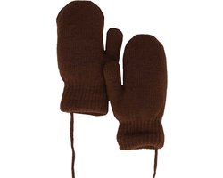 Sarlini - Baby Handschoenen - Gebreid - One Size - Midden Bruin
