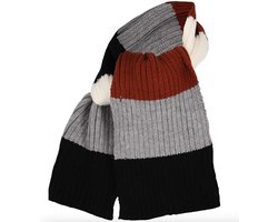 Sarlini - Baby - Jongens - Knit - Sjaal - Multi - Black - 1/2 jaar