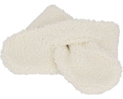 Sarlini - Baby Sjaal winter - Teddy Wol - 0/6 M - Offwhite